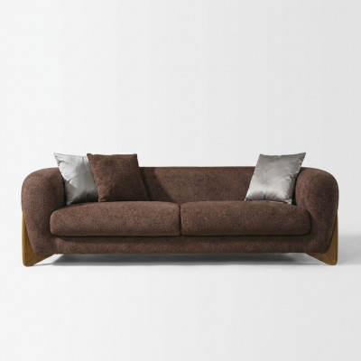 Sofa 3 Sëtzer Wunnzëmmer Luxus Design Italieneschen Stil Miwwelen Modern