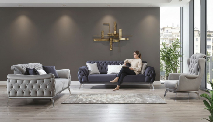 Fausstull 1 Sëtz Wäiss Fausstull Luxus Design Elegant Miwwelen Italieneschen Stil
