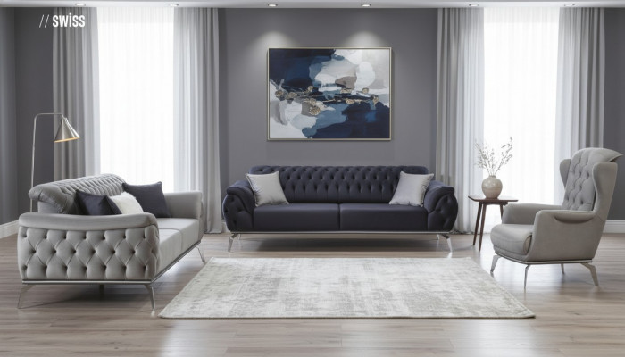 Fausstull 1 Sëtz Wäiss Fausstull Luxus Design Elegant Miwwelen Italieneschen Stil