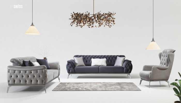 Fausstull 1 Sëtz Wäiss Fausstull Luxus Design Elegant Miwwelen Italieneschen Stil