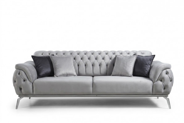 Chesterfield Sofa Canapé Drësëtzer Couche Luxus Miwwelen Ariichtung