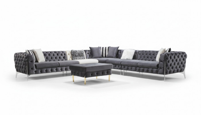 Canapé Eckcanapé Couchage Polster Eckcanapés Couchen Chesterfield Miwwelen