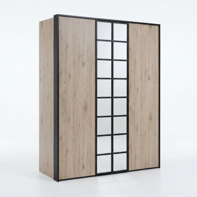 Kleederschaf Braun Holz Miwwel Design Luxus Schlofzëmmer Miwwel Modern