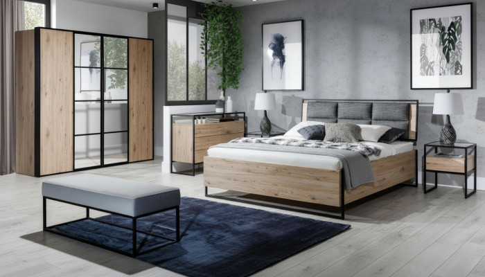 Kleederschaf Braun Holz Miwwelen Design Eleganten Schlofzëmmer Modern Schaf Nei