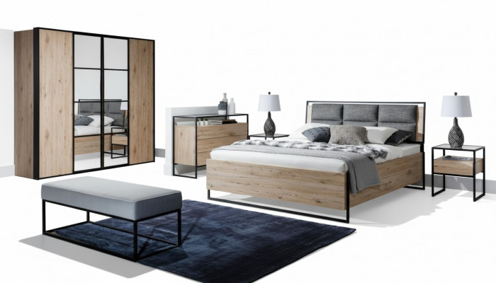 Kleederschaf Braun Holz Miwwelen Design Eleganten Schlofzëmmer Modern Schaf Nei