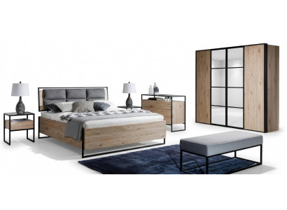 Loft Kommode Brong Holz Miwwelen Design Sideboard 120cm Anrichte Schaf