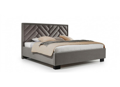 Polster Bett Miwwelen Schlofkummer Better Taupe Brong 200x200cm Samt
