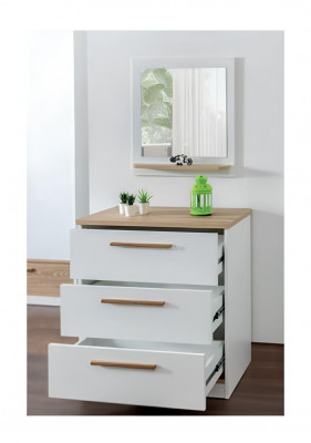 Kannerzëmmer Bett Haus Iwwerdachte Bett Schlofkummer Set Garnitur Spigel 4tlg.