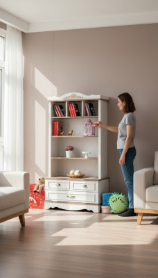 Bibliothéik Wäiss Jugendzëmmer Regal Bücherschaf Miwwel Regal Schlofzëmmer Nei