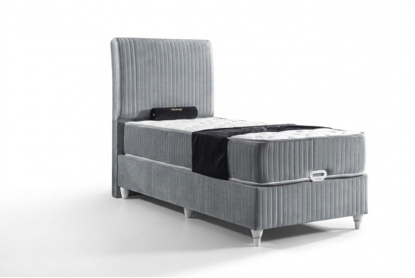 Luxus Boxspringbett Hotel Eenzelbetter mat Matraze 90x200 Miwwelen
