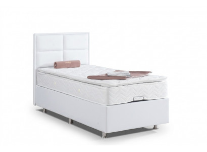 Boxspringbett Eenzelbetter Miwwelen Better 120x200cm mat Matratz Duebel