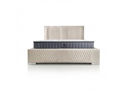 Bett Beige Duebelbett Modern Luxus Bett Matrial Schlofstuff Modern Neien