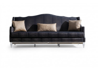 Designer Sofa 3-Sëtz Livingroom Sofas Gro Couchen Luxus Textilstoffen Nei