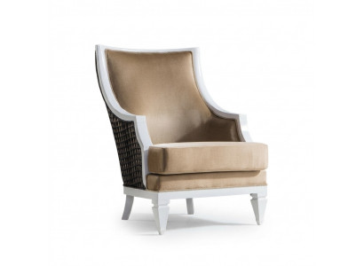 Hellbeia Concorde-Fauteuilsessel Einsitzer Holzrahmen Holz Liegendefauteuil