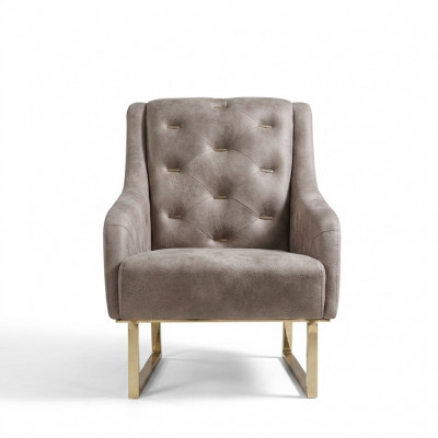 Fauteuil Textil Wunnzëmmer Luxus Design Miwwelen Still Modern Chesterfield