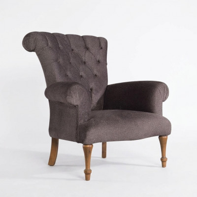 Chesterfield Canapé Sofa Relax Stoff Lounge Luxus Polster Fotell Design Braun