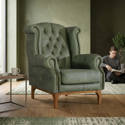 Grénge Chesterfield Luxus Fautteuil Polstersessel Designer Aarmlehnfautteuil