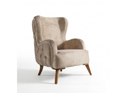 Textilpolster Still Couch Sofa Sëtz Luxus Faarweg Relax Beige Chesterfield Nei
