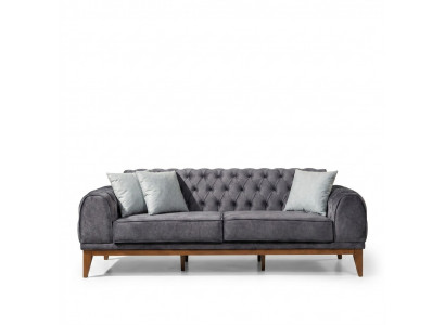 Canapé 3-Sëtzer Canapéen Textil Design Canapé Miwwelen Nei Dräisëtzer Couch Nei