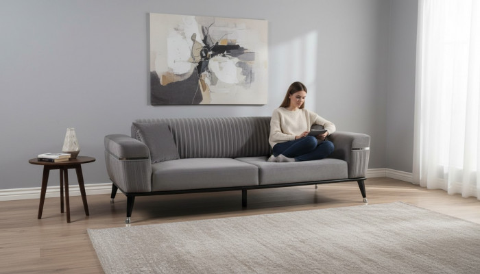Luxus Wunnzëmmer Canapé Grommel Canapéën Sofa Miwwelen Gro Sofanen Textil Ariichtung