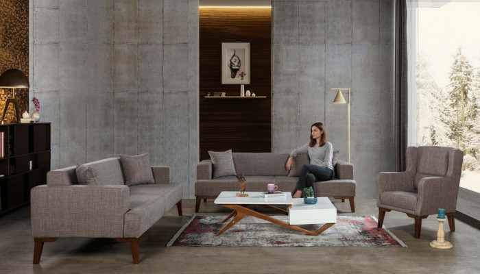 Luxus Canapé-Sardie 3+3+1 Sofa Couch Polster Miwwelen am Wunnzëmmer