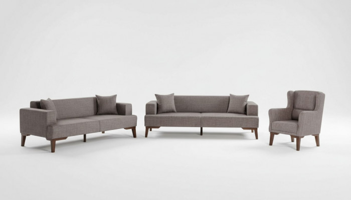 Luxus Canapé-Sardie 3+3+1 Sofa Couch Polster Miwwelen am Wunnzëmmer
