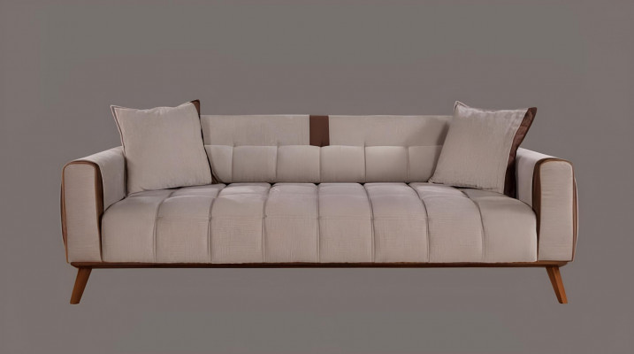 Canapéset 3+3+1 Sëtz Sofas Polster Miwwelen Couchen Textil Grupp