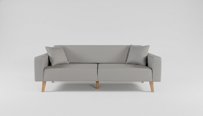 Wunnzëmmer Canapé Dräisëtzer Sofa 3 Sëtz Polster Textil Gro Miwwelen