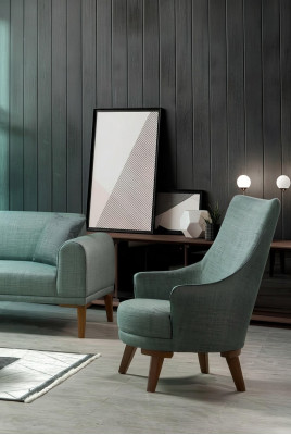 Moderne Sessel Eenzelstull Design Fauteuil Wunnzëmmer Polster Miwwelen