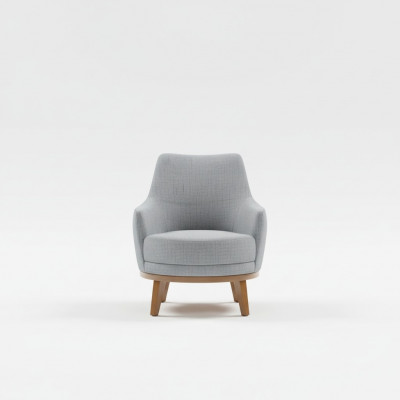 Fauteuil 1 Plaz Wunnzëmmer Leenstull Eensëtzer Holz Textil Stoff