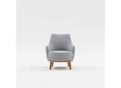 Fauteuil 1 Plaz Wunnzëmmer Leenstull Eensëtzer Holz Textil Stoff
