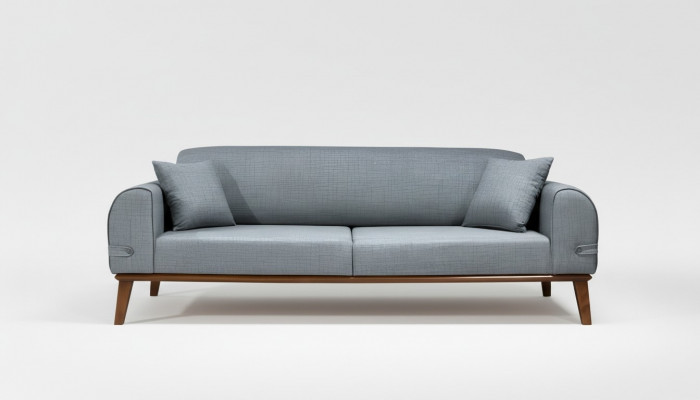Modern Drësëtz Sofa Design Canapé Sëtzpolster Textil Miwwelen