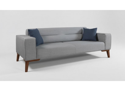 Këssen Sëtz Canapé 3-Sëtz Gro Sofas Sofaen Couchen Textil Stof Drësëtz Stof