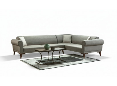 Ecksofa L-Form Couch Polsterung Luxus Wunnzëmmer Soft Style Sofa Gro