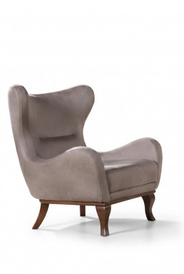 Moderne Sëtzgeleeënheet Eenzelstull Designer 1 Sëtzgeleeënheet Polstersëtz Textilstoff Beige