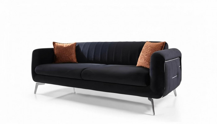Modern Dräisitzer Couch Polster Design Sofa 3-Sëtz Zëmmer Miwwelen