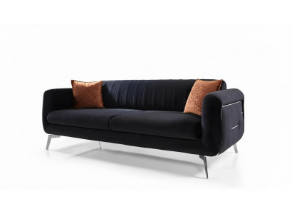 Modern Dräisitzer Couch Polster Design Sofa 3-Sëtz Zëmmer Miwwelen