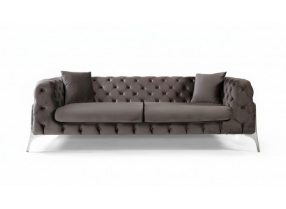 Chesterfield gro Sofa 3-Sëtzer Wunnzëmmer Sofas Textil Polsterung