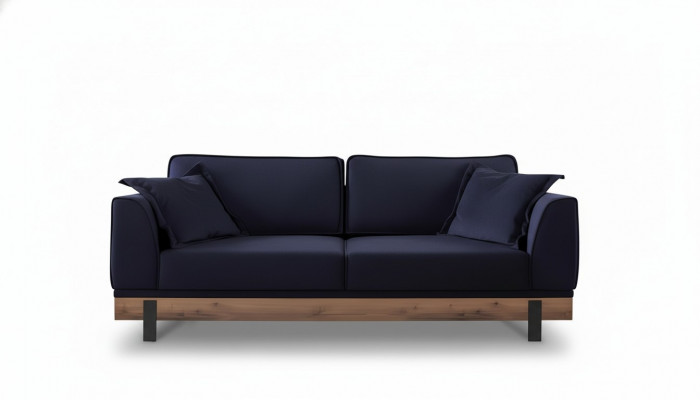 Design Dräisëtzer Couch Polster Sofa Modern Sofas Zëmmer Schwaarz