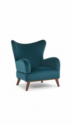 Design Sëtz 1-Sëtzer Wunnzëmmer Gepolstert Holz Modern Türkis