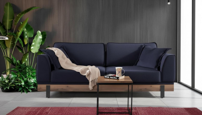 Canapéen 3 Sëtz Zëmmer Couch Dräisëtzer Design Polster Miwwelen