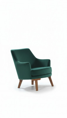 Wunnzëmmer Fotell Sëtz 1 Sëtz Stoff Polyester Stil Modern Design gréng Faarf