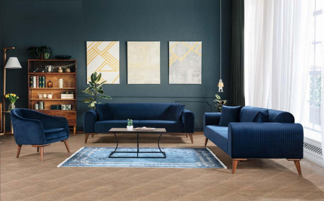 Moderner Fauteuil Eenzelstéck Designer 1 Sëtz Poleter Textil Stoff Fauteuil Nei