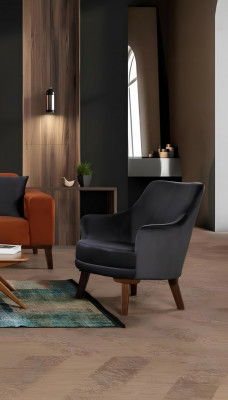 Design Wunnzëmmer Still 1 Sëtz Modern Stoff Polyester Faarf Gro
