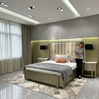 Bett Këssen Design Luxus Duebel Better Schlofzëmmer Holz Crocco Stil Design Nei