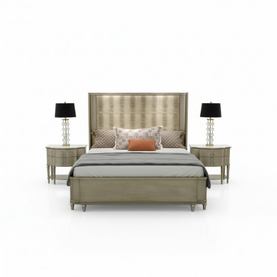 Bett Këssen Design Luxus Duebel Better Schlofzëmmer Holz Crocco Stil Design Nei