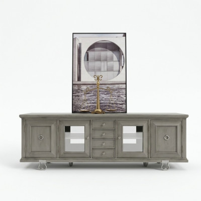 Konsole Schaf Lowboard Miwwelen Schief Anrichte Wunnzëmmer Sideboard Holz Gro