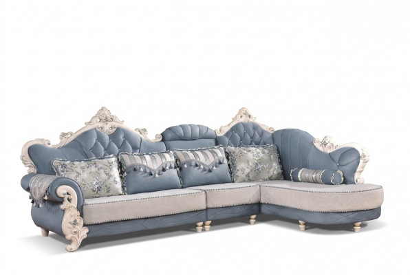 Eckcouch Stoff Wunnlandschaft Ecksofa L Form Sofa Eckgarnitur