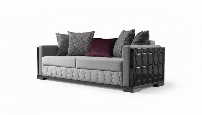 Luxus Sofa Dräi-Sëtzer 3 Sëtz Sofas Gro Wunnzëmmer Couch Stoff Design