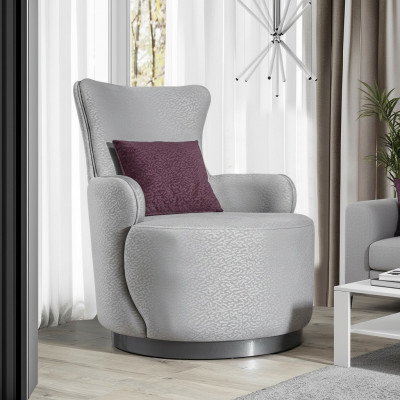 Ronndën Clubfauteuil Sofa Couch Relax Eenzersëtz Polstermiwwele Miwwel Ariichtung